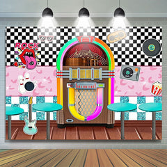 Lofaris Rock Roll Party Back To 1950s Soda Shop Diner Time Backdrop