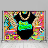 Load image into Gallery viewer, Lofaris Rock Roll With Abstract Graffiti Baby Shower Backdrop