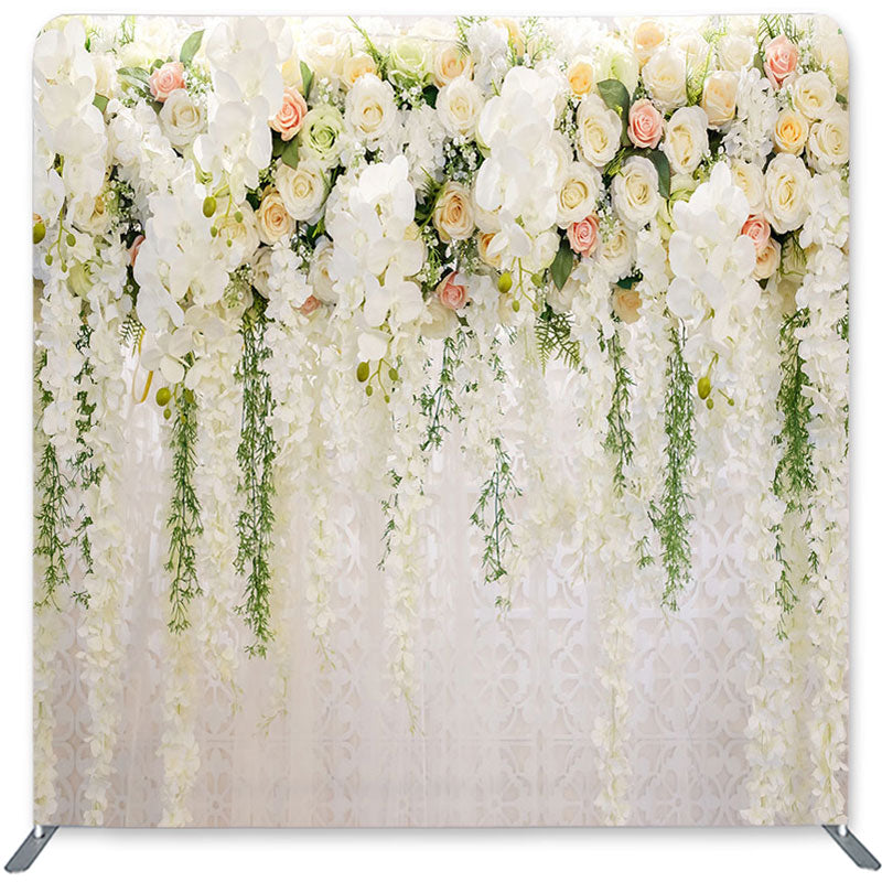 Lofaris Romantic Flower Castle Double-Sided Backdrop for Wedding