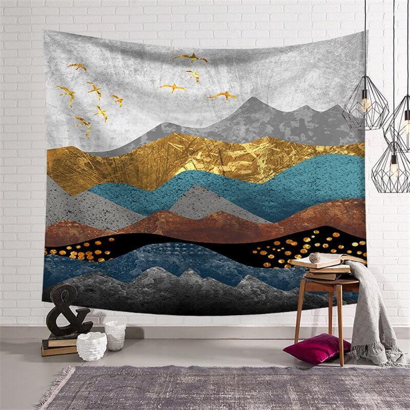 Lofaris Room Dorm Decoration Mountain Landscape Wall Tapestry