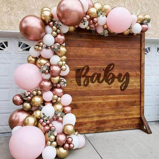 Lofaris Rose Gold 148 Pack Balloon Arch Kit | Party Decorations - White