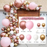 Load image into Gallery viewer, Lofaris Rose Gold 148 Pack Balloon Arch Kit | Party Decorations - White