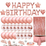Load image into Gallery viewer, Lofaris Rose Gold Birthday Balloon Decoration for Girls Women