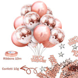 Load image into Gallery viewer, Lofaris Rose Gold Birthday Balloon Decoration for Girls Women