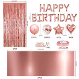 Load image into Gallery viewer, Lofaris Rose Gold Birthday Balloon Decoration for Girls Women
