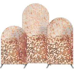 Lofaris Rose Gold Sequins Double Sided Party Arch Backdrop Kit