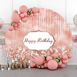 Load image into Gallery viewer, Lofaris Rose Pink Bokeh Glitter Diamonds Birthday Backdrop