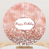 Load image into Gallery viewer, Lofaris Rose Pink Bokeh Glitter Diamonds Birthday Backdrop