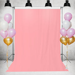 Lofaris Rose Pink Solid Simple Party Backdrop for Photo