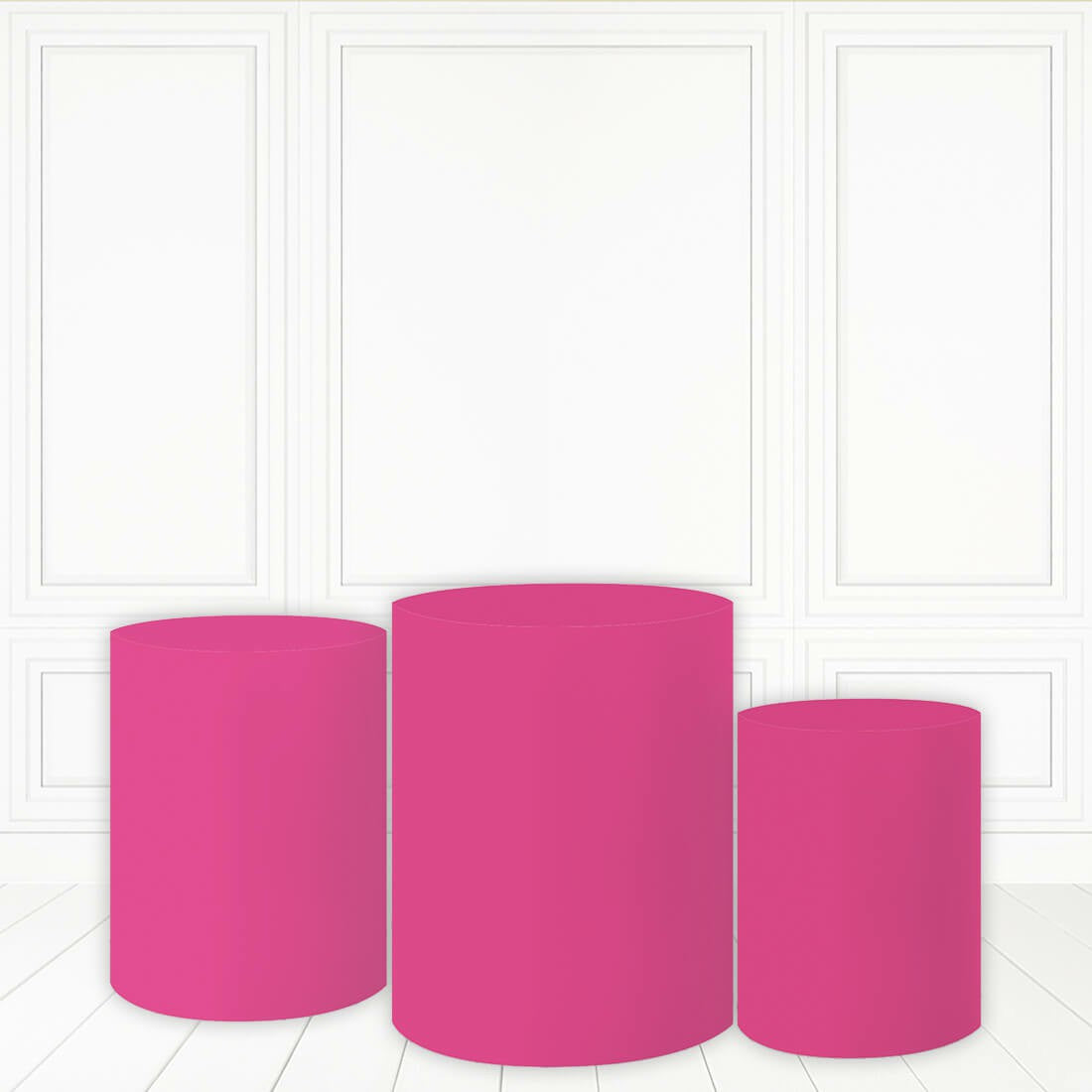Lofaris Rose Red Cake Table Cover Solid Color Theme Cylinder