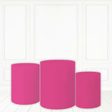 Load image into Gallery viewer, Lofaris Rose Red Cake Table Cover Solid Color Theme Cylinder