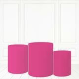 Load image into Gallery viewer, Lofaris Rose Red Cake Table Cover Solid Color Theme Cylinder