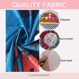 Load image into Gallery viewer, Lofaris Rose Red Solid Color Happy Birthday Circle Backdrop