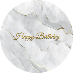 Lofaris Round Abstract Marbling Birthday Backdrop For Party