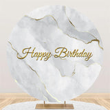 Load image into Gallery viewer, Lofaris Round Abstract Marbling Birthday Backdrop For Party