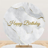 Load image into Gallery viewer, Lofaris Round Abstract Marbling Birthday Backdrop For Party