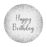Load image into Gallery viewer, Lofaris Round Silver-White Happy Birthday Backdrop For Party