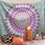 Load image into Gallery viewer, Lofaris Round Stripe Divination Mandala Pattern Wall Tapestry