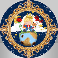 Lofaris Royal Little Prince Round Backdrop For Baby Shower