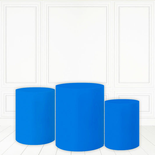 Lofaris Royalblue Plinth Cover Solid Color Cake Table