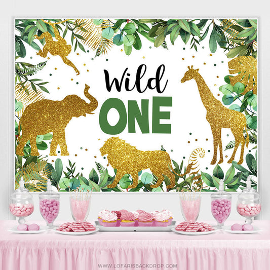 Lofaris Safari Forest Boho Happy 1St Birthday Backdrop
