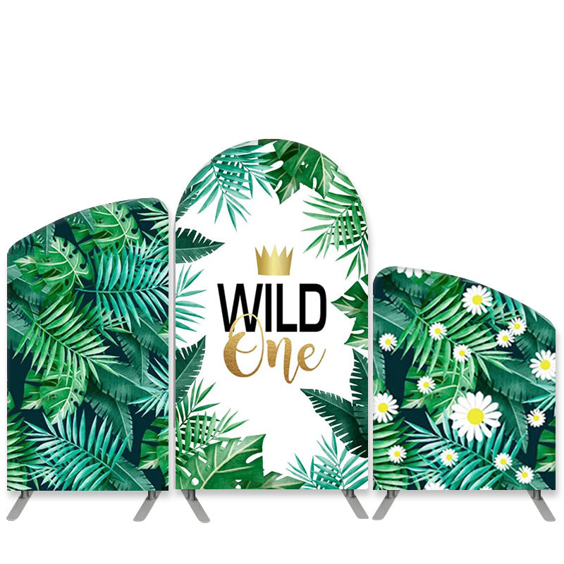 Lofaris Safari Forest Theme Wild One Birthday Arch Backdrop Kit