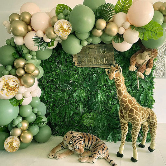 Lofaris Sage Green 103 pcs Latex Balloon Arch Kit | Garland Decorations - Gold