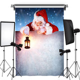 Load image into Gallery viewer, Lofaris Santa Claus Christmas Snowflake Photoshoot Backdrop Decoration