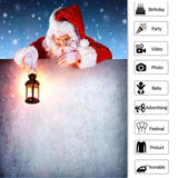 Load image into Gallery viewer, Lofaris Santa Claus Christmas Snowflake Photoshoot Backdrop Decoration