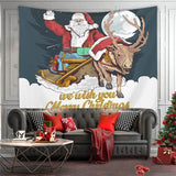 Load image into Gallery viewer, Lofaris Santa Claus Moon Animal Still Life Family Wall Tapestry