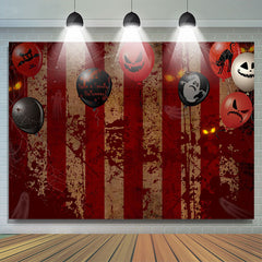 Lofaris Scary Bat And Ghost Balloon Theme Halloween Backdrop