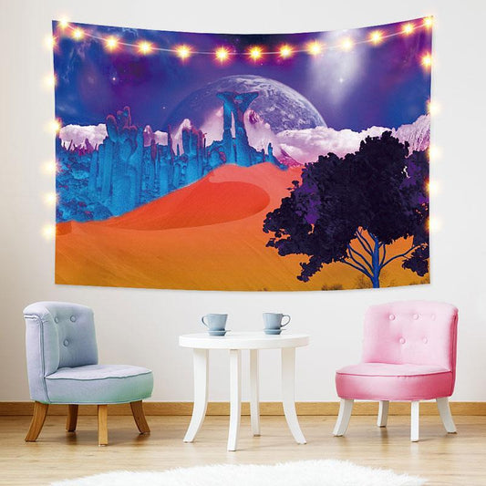 Lofaris Scenery Trippy Novelty Mountain Landscape Custom Tapestry