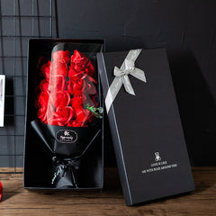 Lofaris Scented Rose Flower Bath Soap Box Valentines Day Gift