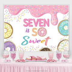 Lofaris Seven Is So Sweet Candyland Happy Birthday Backdrop