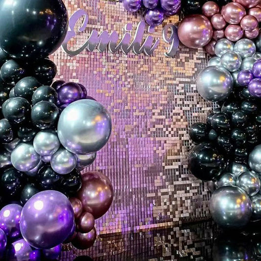 Lofaris Shimmer Curtains Wall Panels Glitter For Indoor Outdoor Ceremony