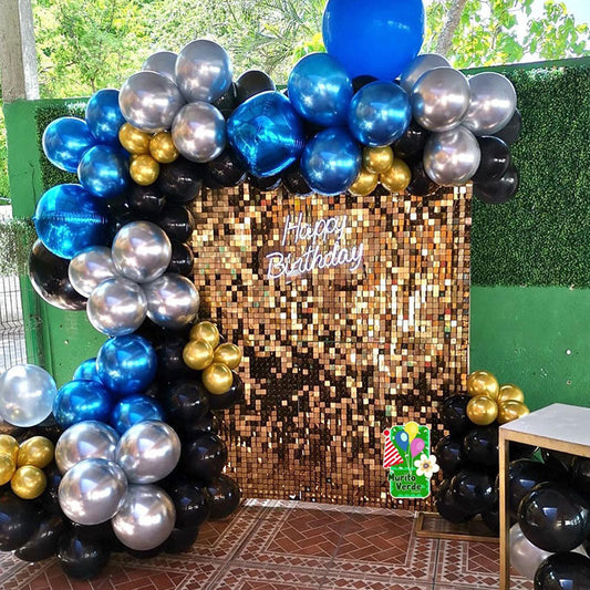 Lofaris Shimmer Panels Wall Backdrop Party Decoration For House Birthday Dancing