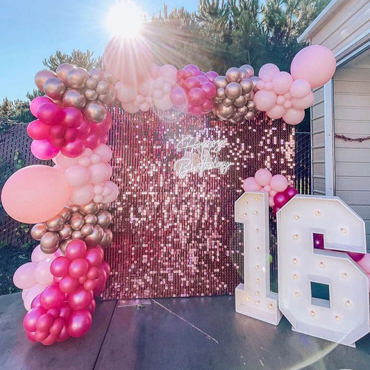 Lofaris Shimmer Panels Wall Backdrop Decoration For Events Party