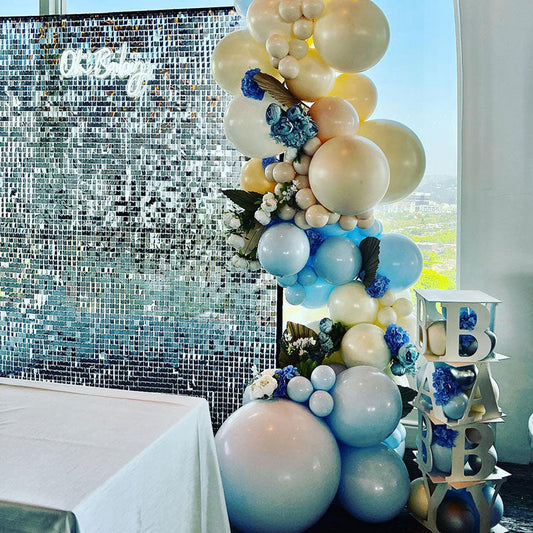 Lofaris Shimmer Panels Wall Backdrop Party Decoration Use For House Birthday Wedding