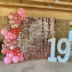 Lofaris Shimmer Wall Backdrop Panels Bling Easy Set Party Favor For Anniversary Proposal