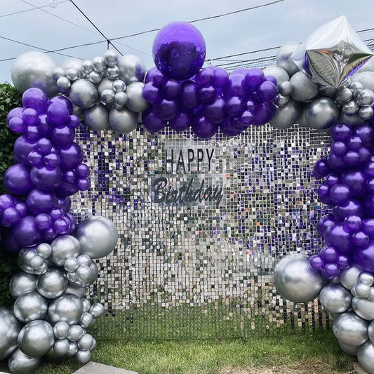 Lofaris Mirror Sequin Backdrop Decoration For Party House Indoor