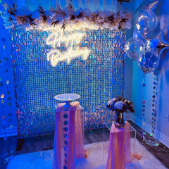 Lofaris Shimmer Wall Backdrop Panels Party Favor Bling Easy Set For Bridal Shower Birthday