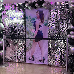 Lofaris Shimmer Sequin Wall Panels Favor For Bridal Shower Wedding