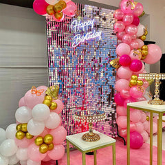 Lofaris Shimmer Wall Panels DIY Sequin Backdrop For Birthday