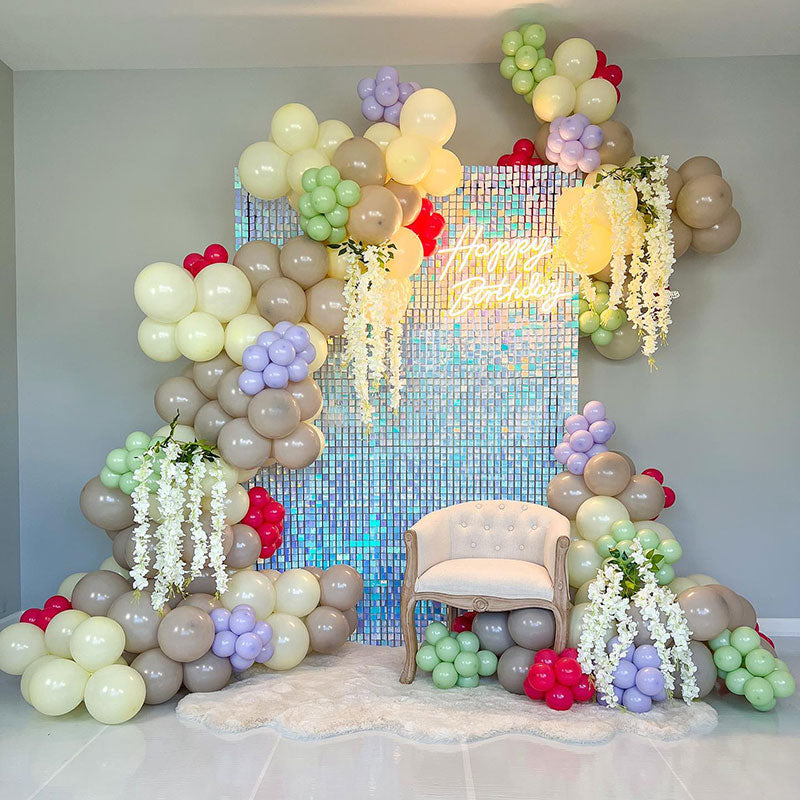 Lofaris Shimmer Wall Panels DIY Sequin Backdrop For Birthday