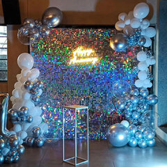 Lofaris Shimmer Wall Backdrop Panels Sequin Easy Set Excellent Party Favor For Graduation