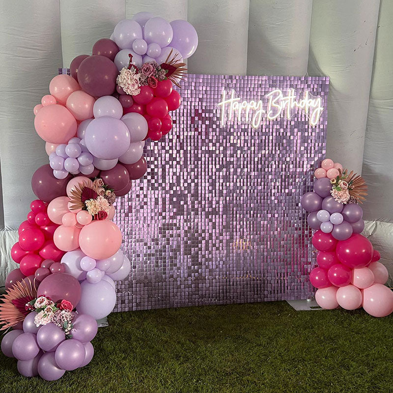 Lofaris Shimmer Wall Panels Sequin Sequence Backdrop For Tea Party Decor