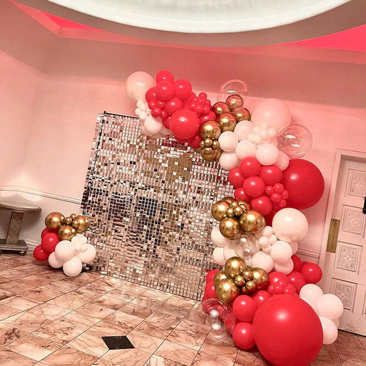 Lofaris Shimmer Wall Panels Sequin Sequence Backdrop For Tea Party Decor