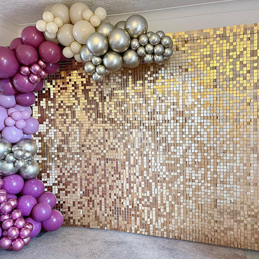 Lofaris Shimmer Mirror Sequin Tile Panel Party For Baby Shower Wedding