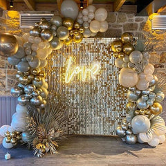 Shimmer Wall Backdrop Panels Gold Sequin Shimmer Backdrop Decor for  Wedding, Anniversary, Birthday, Party, 36 Panels - China Wedding Party and  Birthday Party price