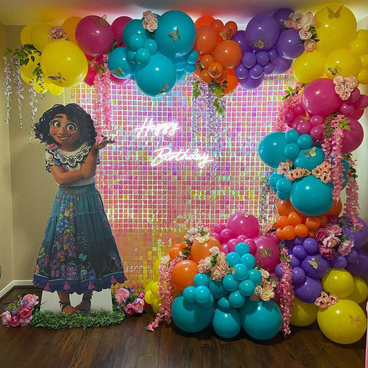 Lofaris Shimmer Wall Panels Sequins Backdrop For Events Home Decoration